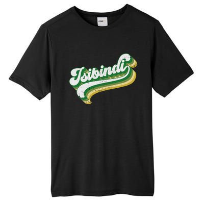 Isibindi Colorful Groovy Retro Style School Spirit Wear Tall Fusion ChromaSoft Performance T-Shirt