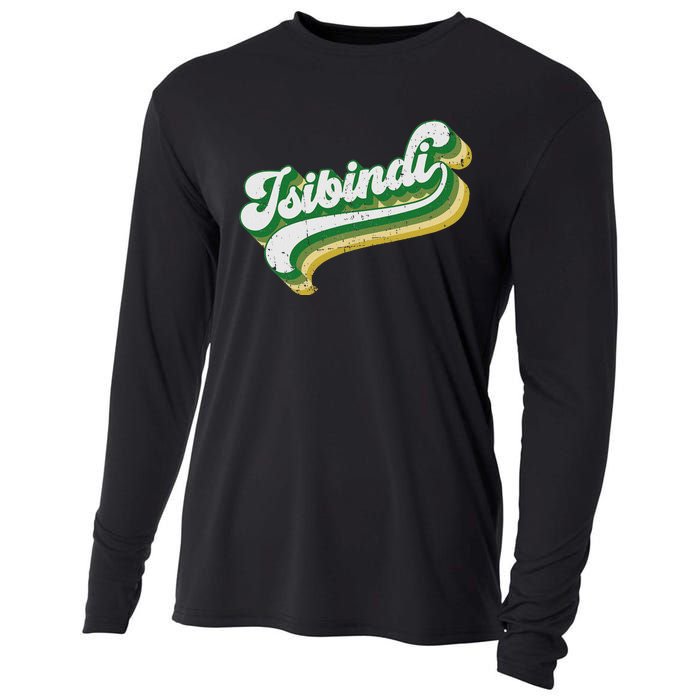 Isibindi Colorful Groovy Retro Style School Spirit Wear Cooling Performance Long Sleeve Crew