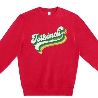 Isibindi Colorful Groovy Retro Style School Spirit Wear Premium Crewneck Sweatshirt