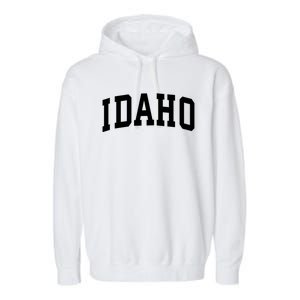 Idaho Crewneck Gift Sports College Style State Funny Gift Garment-Dyed Fleece Hoodie