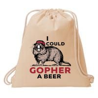 I Could Gopher A Beer Drawstring Bag