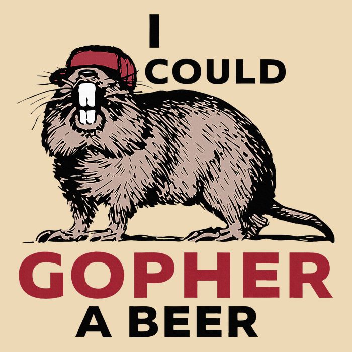 I Could Gopher A Beer Drawstring Bag