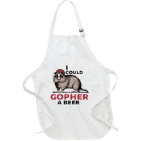 I Could Gopher A Beer Full-Length Apron With Pockets