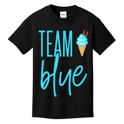 Ice Cream gender reveal - Team Blue keeper of the gender Kids T-Shirt