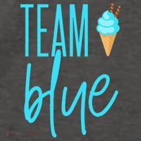 Ice Cream gender reveal - Team Blue keeper of the gender Vector Backpack