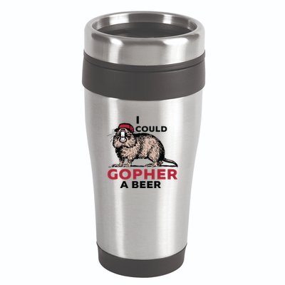 I Could Gopher A Beer 16oz Travel Tumbler