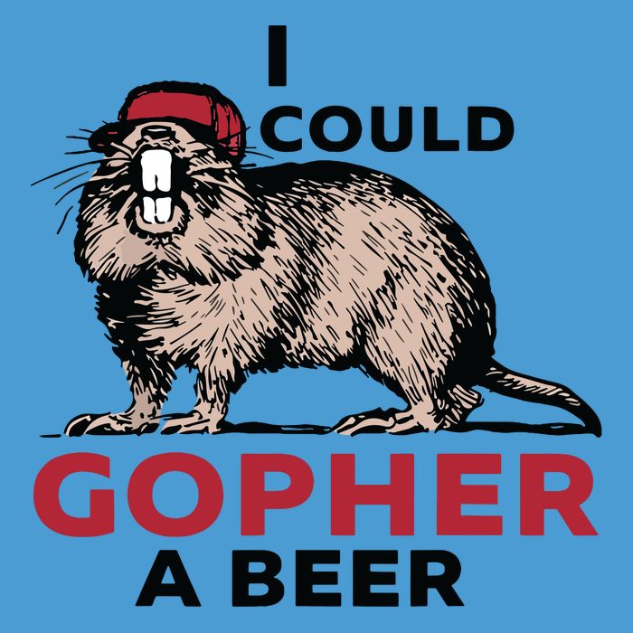 I Could Gopher A Beer Tie Dye Hoodie