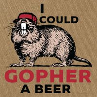I Could Gopher A Beer Cotton Canvas Backpack