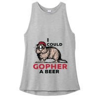 I Could Gopher A Beer Ladies PosiCharge Tri-Blend Wicking Tank