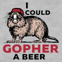 I Could Gopher A Beer Ladies PosiCharge Tri-Blend Wicking Tank