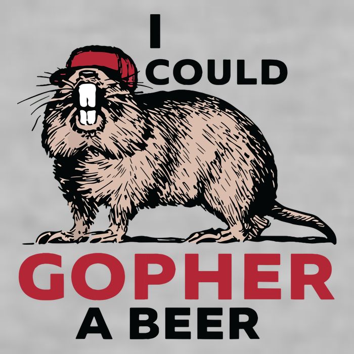 I Could Gopher A Beer Ladies PosiCharge Tri-Blend Wicking Tank