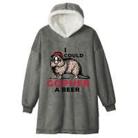 I Could Gopher A Beer Hooded Wearable Blanket