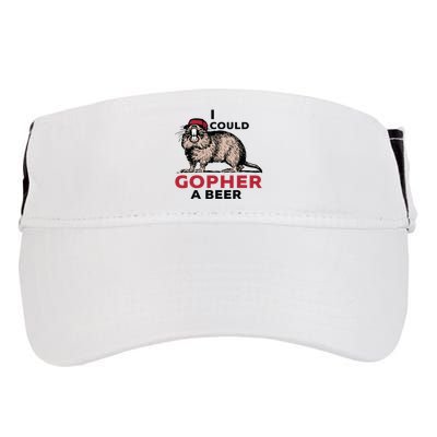 I Could Gopher A Beer Adult Drive Performance Visor