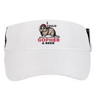 I Could Gopher A Beer Adult Drive Performance Visor