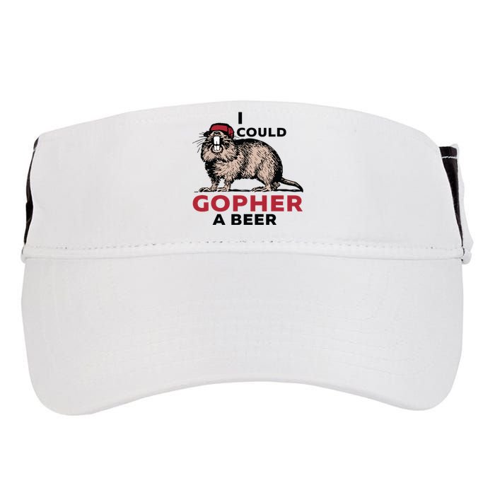 I Could Gopher A Beer Adult Drive Performance Visor