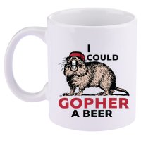 I Could Gopher A Beer 11oz C Handle Ceramic Mug