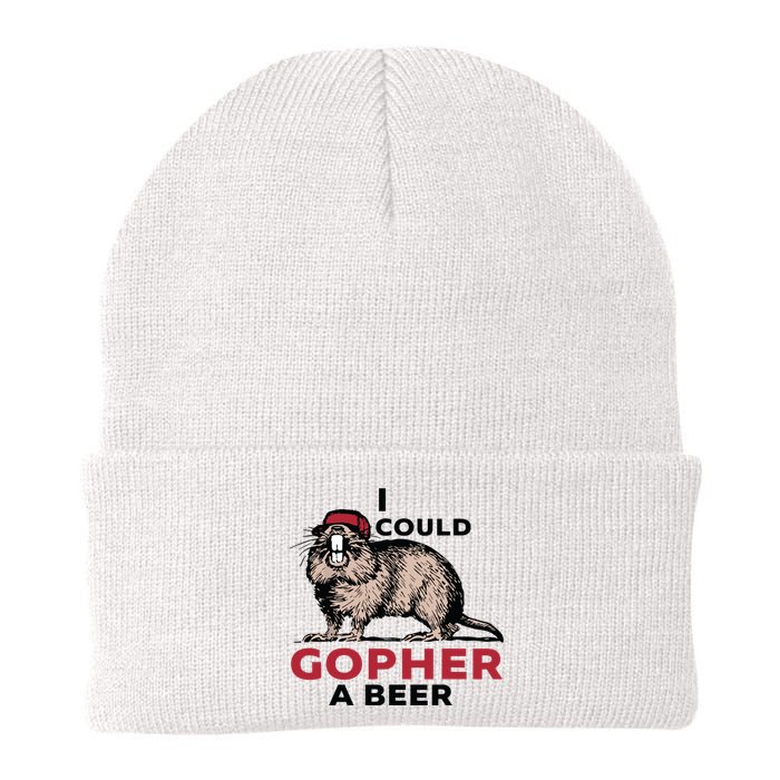 I Could Gopher A Beer Knit Cap Winter Beanie