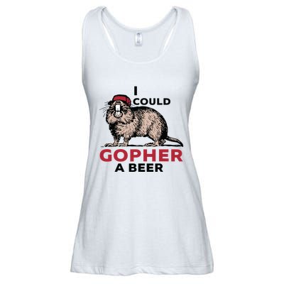 I Could Gopher A Beer Ladies Essential Flowy Tank