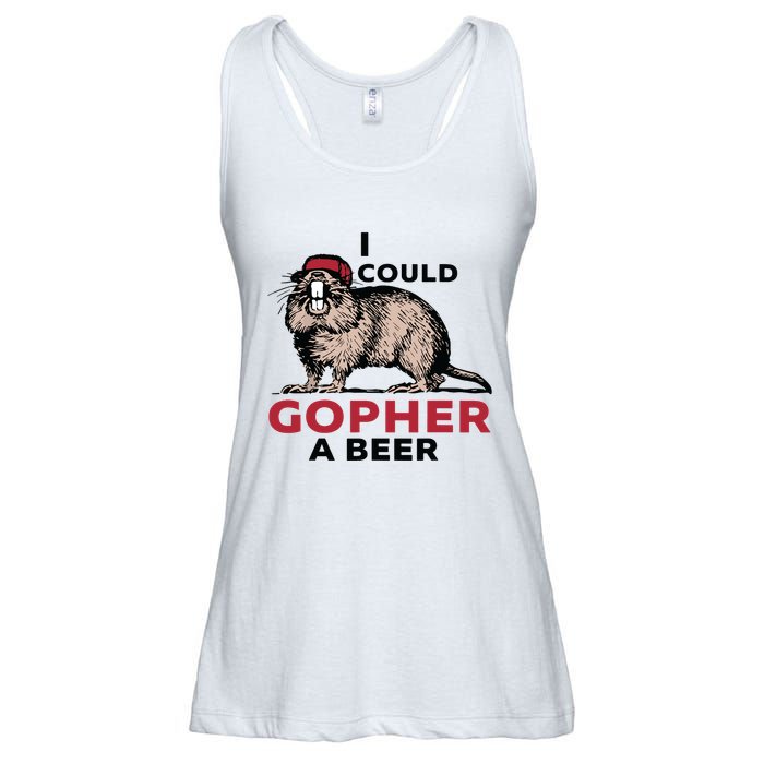 I Could Gopher A Beer Ladies Essential Flowy Tank