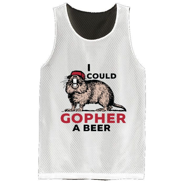 I Could Gopher A Beer Mesh Reversible Basketball Jersey Tank