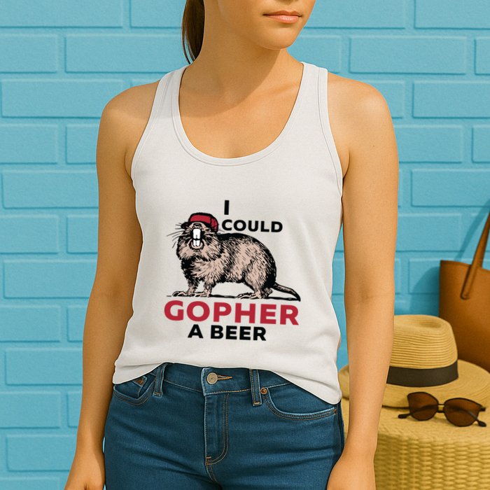 I Could Gopher A Beer Womens Tank Top