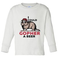 I Could Gopher A Beer Toddler Long Sleeve Shirt