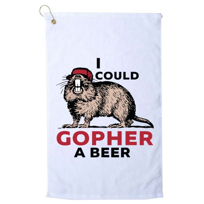 I Could Gopher A Beer Golf Towel