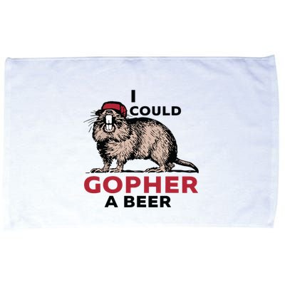 I Could Gopher A Beer Microfiber Hand Towel