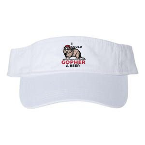 I Could Gopher A Beer Valucap Bio-Washed Visor