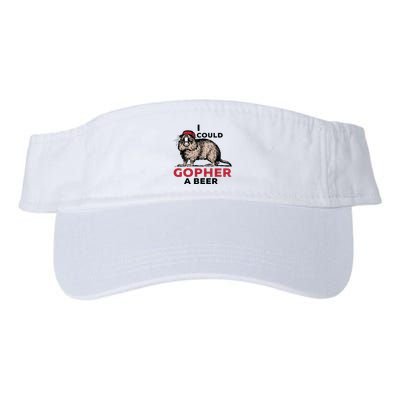I Could Gopher A Beer Valucap Bio-Washed Visor