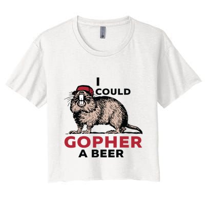 I Could Gopher A Beer Crop Top