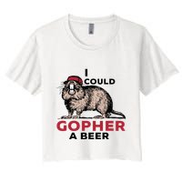 I Could Gopher A Beer Crop Top