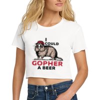 I Could Gopher A Beer Crop Top