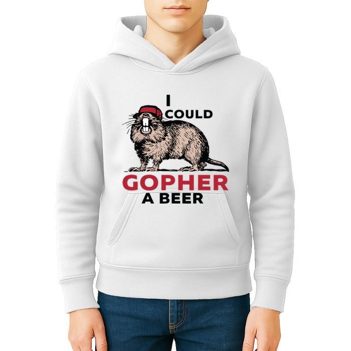I Could Gopher A Beer Kids Hoodie