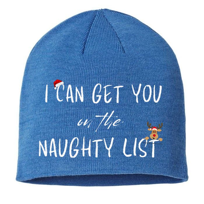 I Can Get You On The Naughty List Funny Christmas Apparell Sustainable Beanie