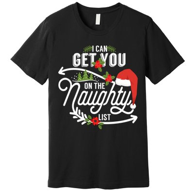 I Can Get You On Santa Naughty List Funny Christmas Gifts Premium T-Shirt