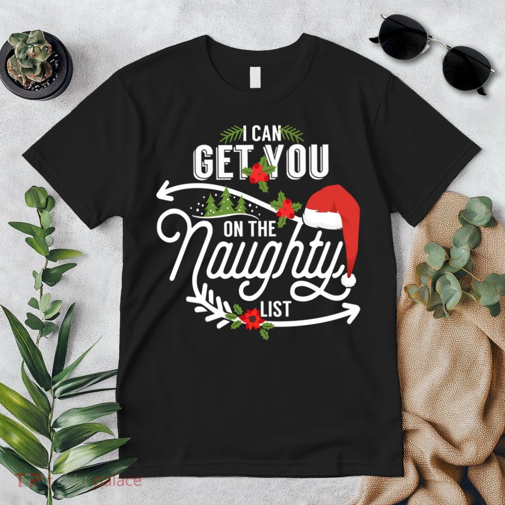 I Can Get You On Santa Naughty List Funny Christmas Gifts Premium T-Shirt