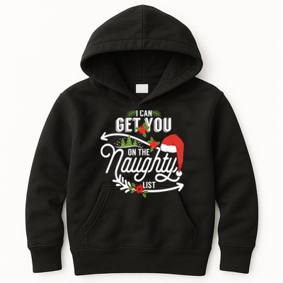 I Can Get You On Santa Naughty List Funny Christmas Gifts Kids Hoodie