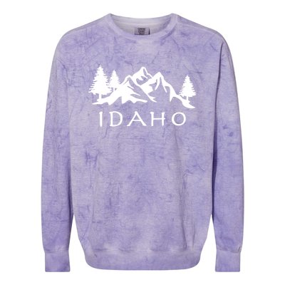 Idaho Cool Gift Colorblast Crewneck Sweatshirt