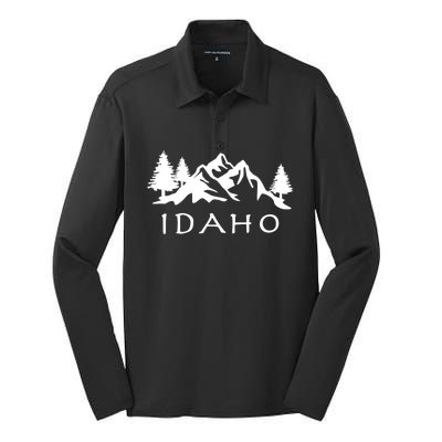 Idaho Cool Gift Silk Touch Performance Long Sleeve Polo