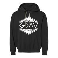 Inspirational Christian God Is Greater Than The High And Lows Camping Garment-Dyed Fleece Hoodie