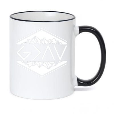 Inspirational Christian God Is Greater Than The High And Lows Camping 11oz Black Color Changing Mug