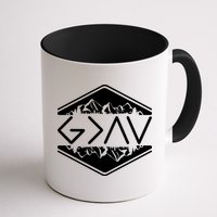 Inspirational Christian God Is Greater Than The High And Lows Camping Mug