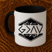 Inspirational Christian God Is Greater Than The High And Lows Camping Mug