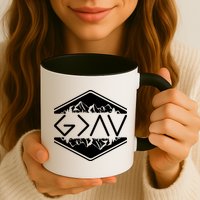 Inspirational Christian God Is Greater Than The High And Lows Camping Mug