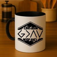 Inspirational Christian God Is Greater Than The High And Lows Camping Mug