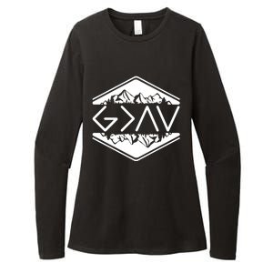 Inspirational Christian God Is Greater Than The High And Lows Camping Womens CVC Long Sleeve Shirt