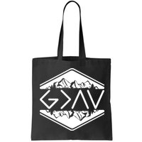 Inspirational Christian God Is Greater Than The High And Lows Camping Bag