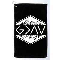 Inspirational Christian God Is Greater Than The High And Lows Camping Golf Towel