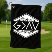 Inspirational Christian God Is Greater Than The High And Lows Camping Golf Towel